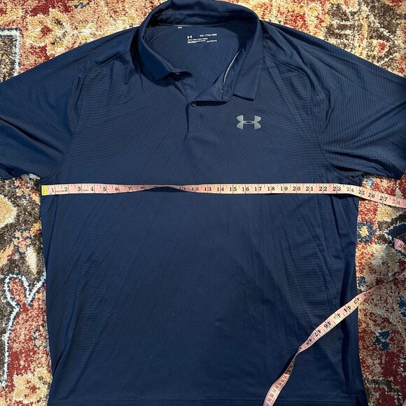 Used Under Armour Blue XXL Polo - Picture 2 of 5